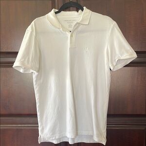 American Eagle Outfitters White Polo Shirt Classic Style